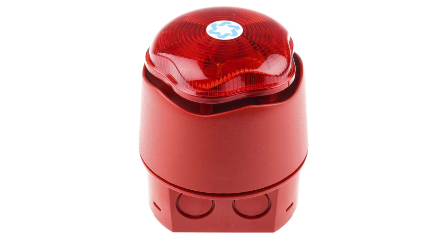 Hosiden Besson Banshee Excel Lite Series Red Sounder Beacon, 9 → 30 V dc, Bayonet Mount, 110dB at 1 Metre