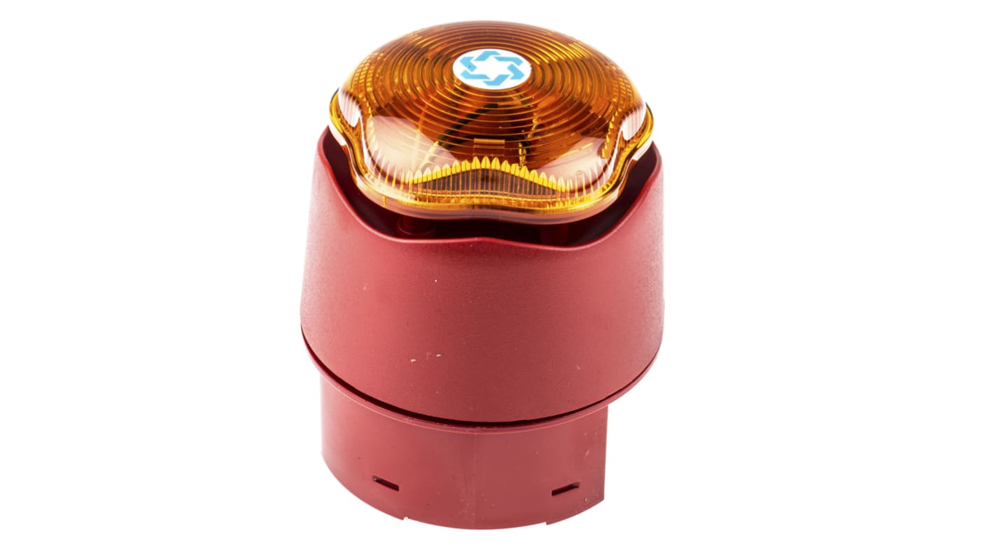 Hosiden Besson Banshee Excel Lite Series Amber Sounder Beacon, 9 → 30 V dc, Bayonet Mount, 110dB at 1 Metre