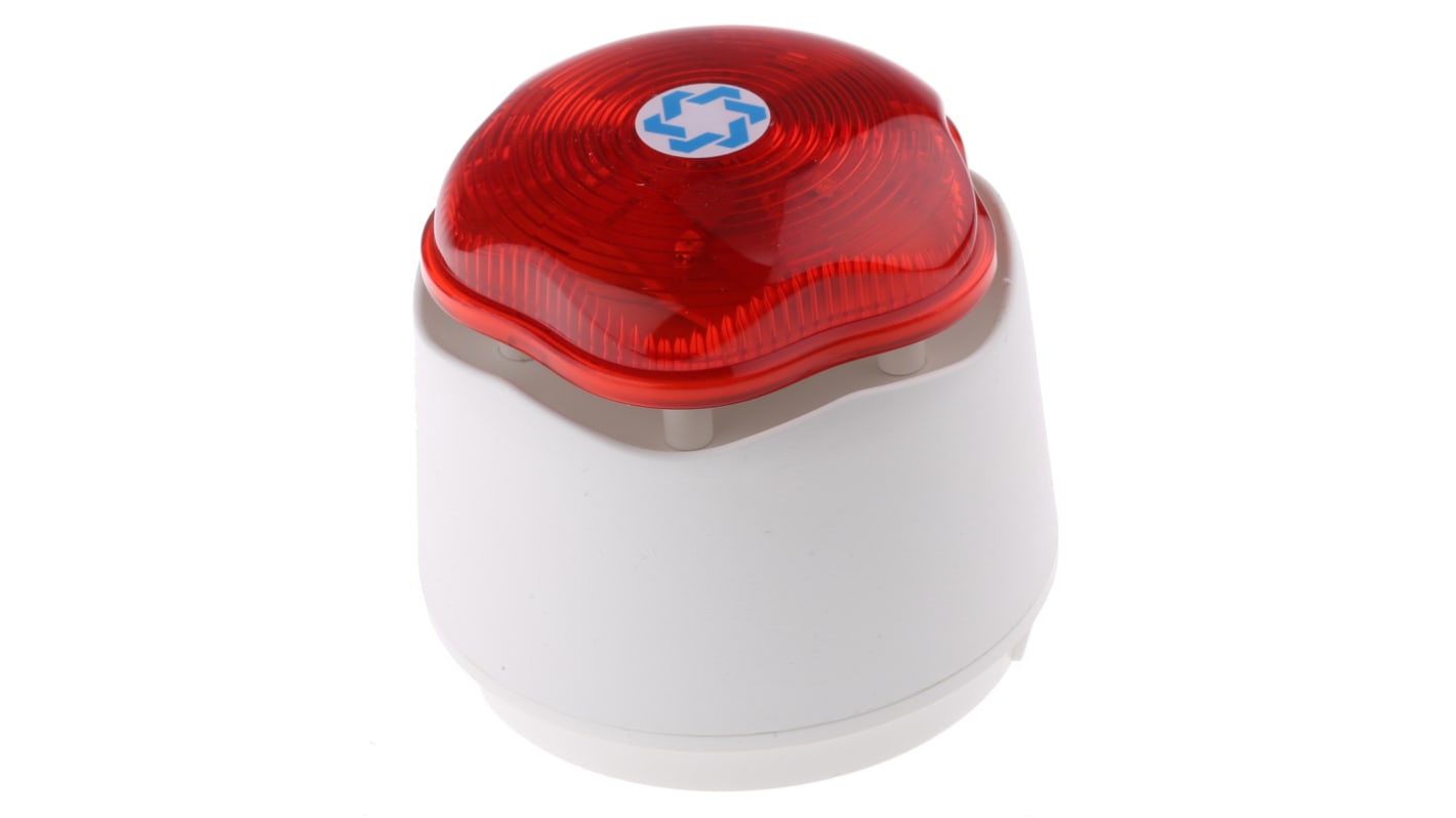 Hosiden Besson Banshee Excel Lite Series Red Sounder Beacon, 9 → 30 V dc, IP45, Bayonet Mount, 110dB at 1 Metre