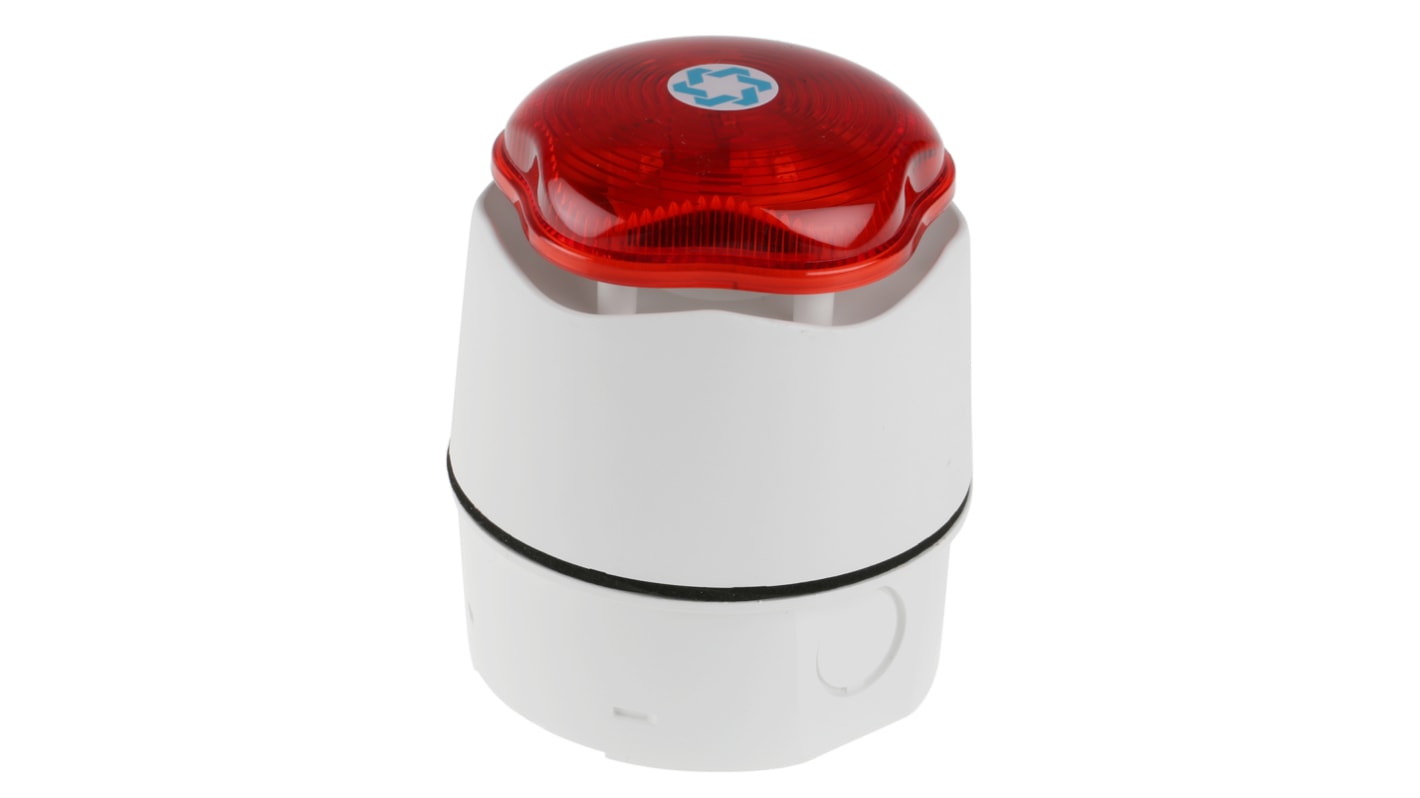 Hosiden Besson Banshee Excel Lite Series Red Sounder Beacon, 9 → 30 V dc, IP66, Bayonet Mount, 110dB at 1 Metre