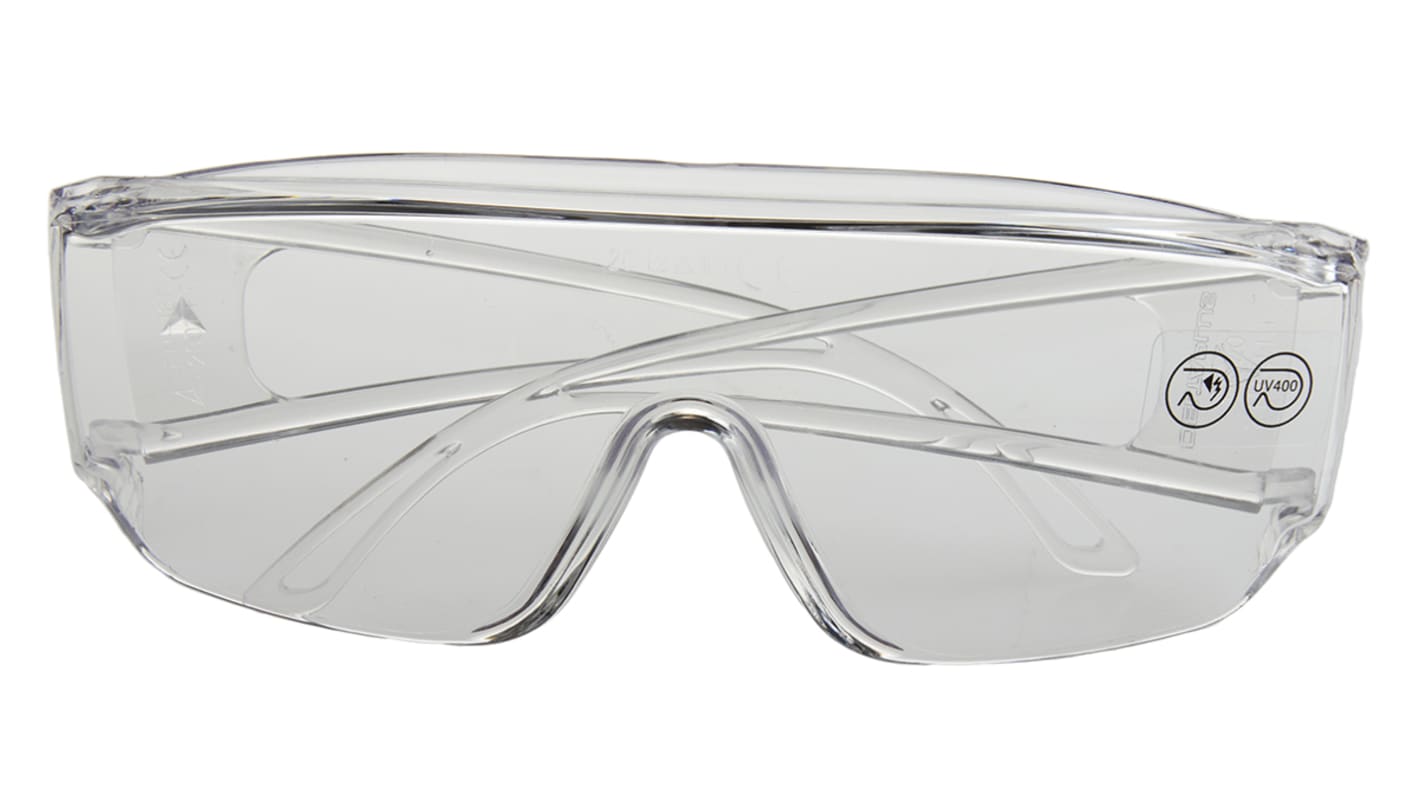 Delta Plus PITO UV Safety Glasses, Clear PC Lens, Vented