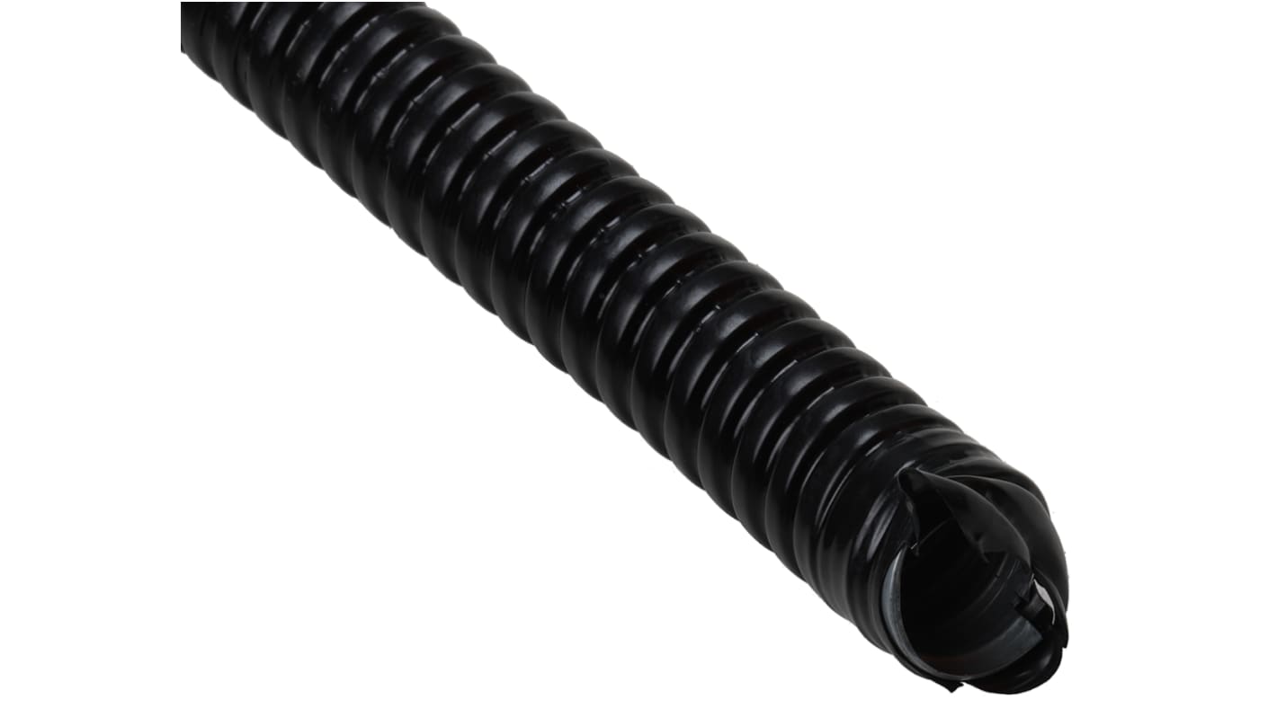 RS PRO Flexible Conduit, 25mm Nominal Diameter, Galvanised Steel, Black