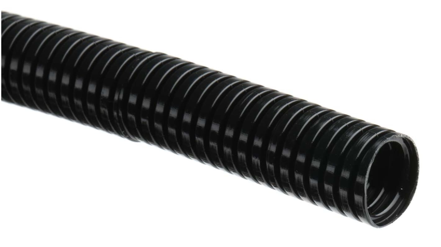 RS PRO Flexible Conduit, 16mm Nominal Diameter, Plastic, Black