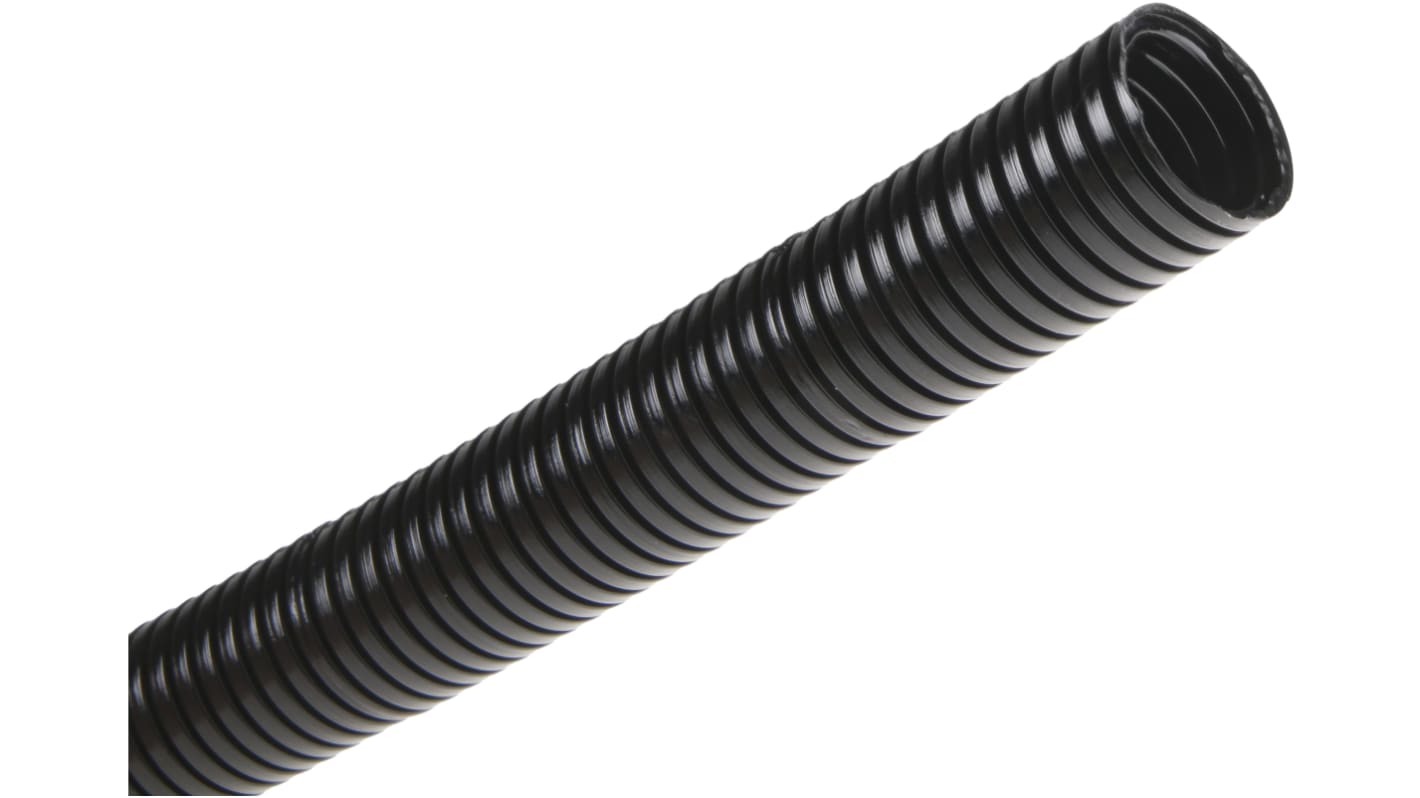 RS PRO Flexible Conduit, 20mm Nominal Diameter, Plastic, Black