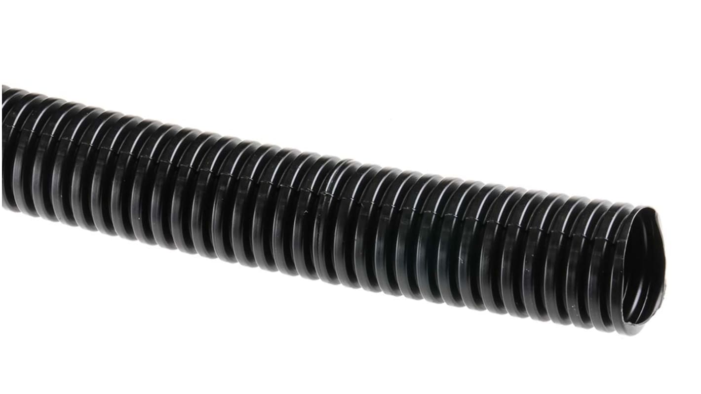 RS PRO Flexible Conduit, 20mm Nominal Diameter, Plastic, Black