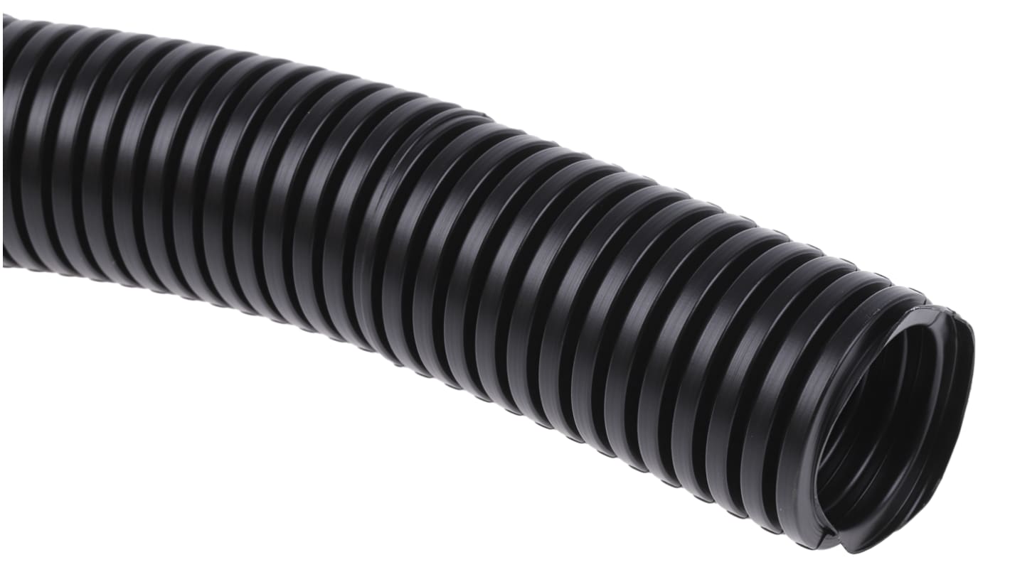 RS PRO Flexible Conduit, 32mm Nominal Diameter, Plastic, Black