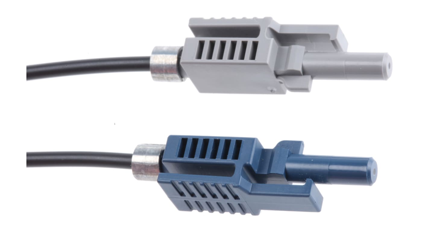 Broadcom Simplex Single Mode Fibre Optic Cable, 1.06mm, Black, 1m