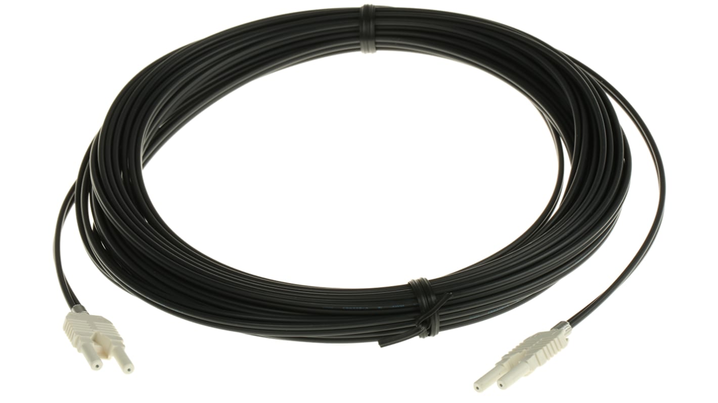 Broadcom Duplex Single Mode Fibre Optic Cable, 1.06mm, Black, 10m