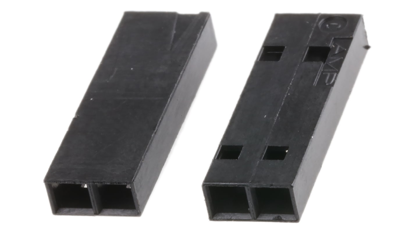 TE Connectivity, AMPMODU MTE Female Connector Housing, 2.54mm Pitch, 2 Way, 1 Row