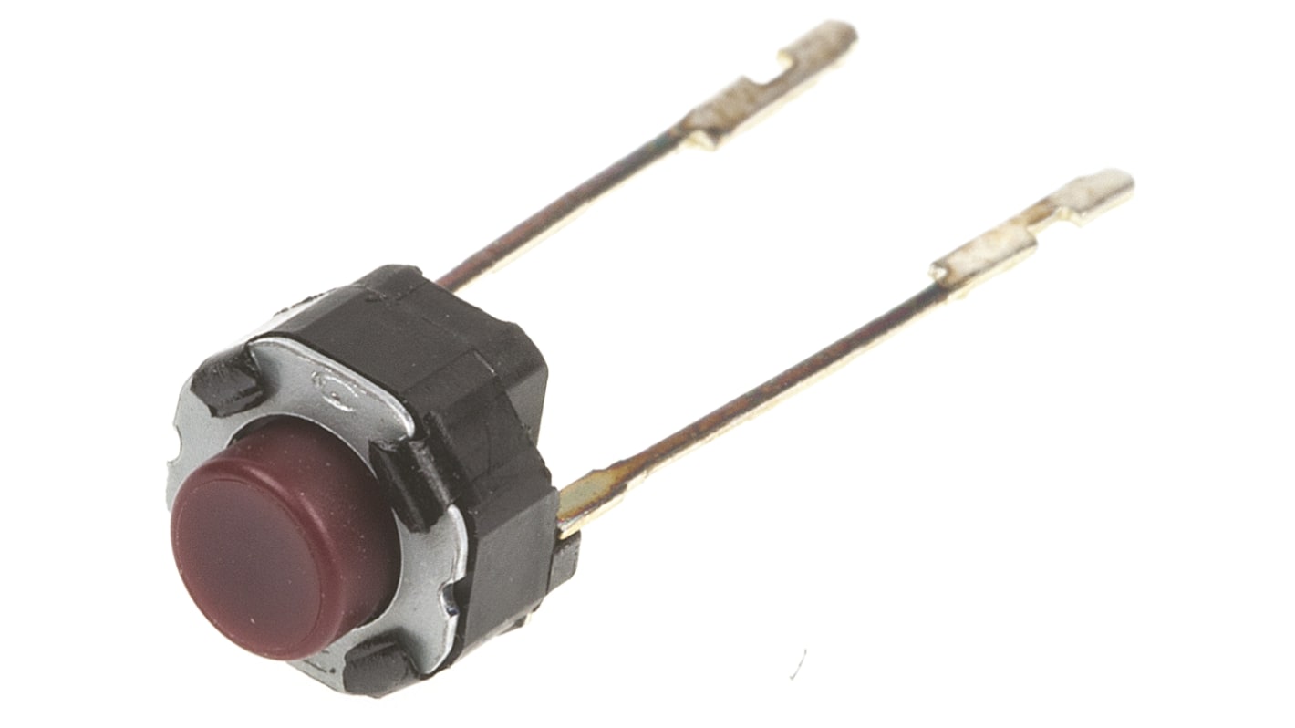 Panasonic Red Push Plate Tactile Switch, SPST 20 mA 5mm