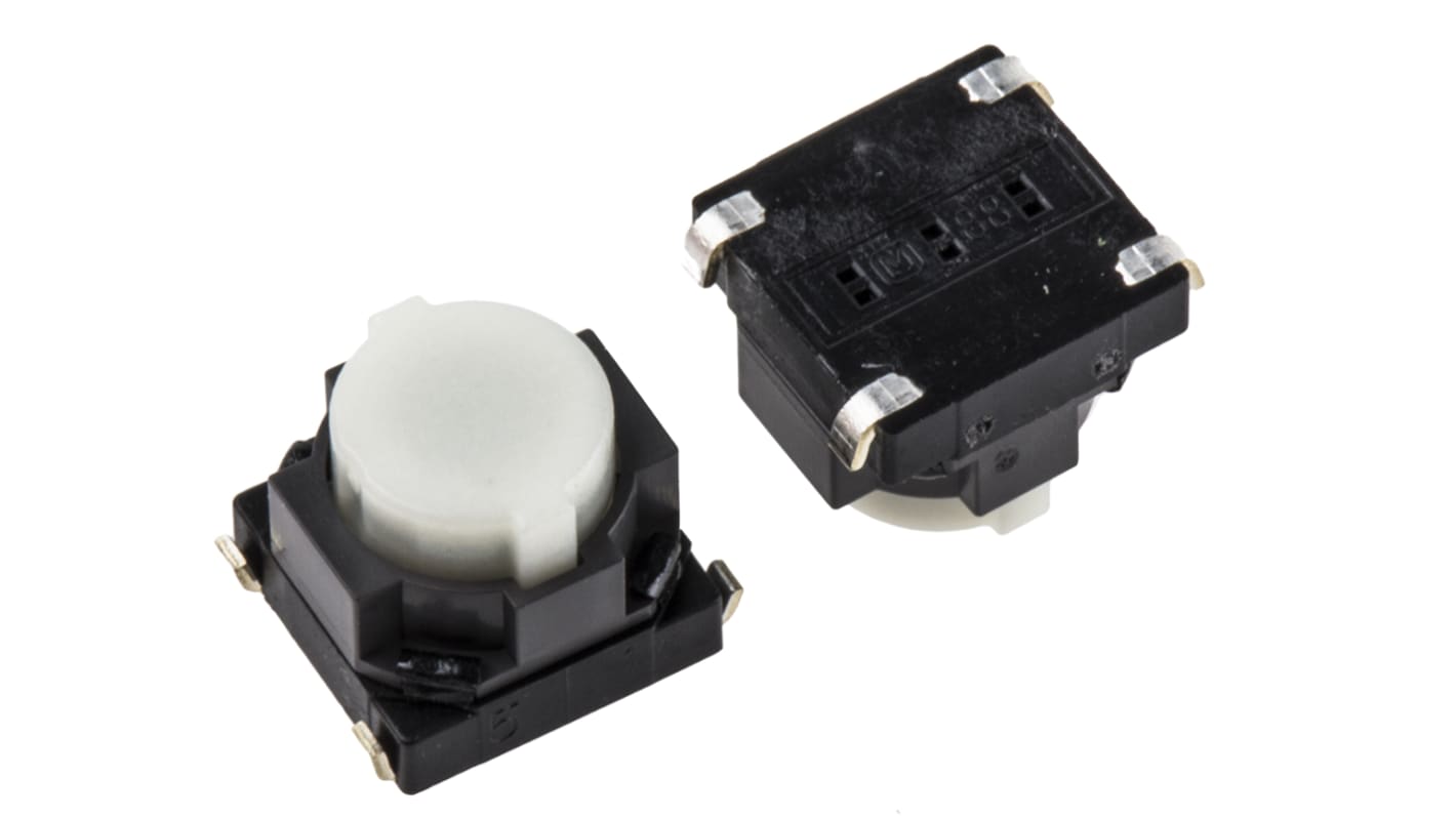 Panasonic Natural Push Plate Tactile Switch, SPST 50 mA @ 12 V dc 5mm