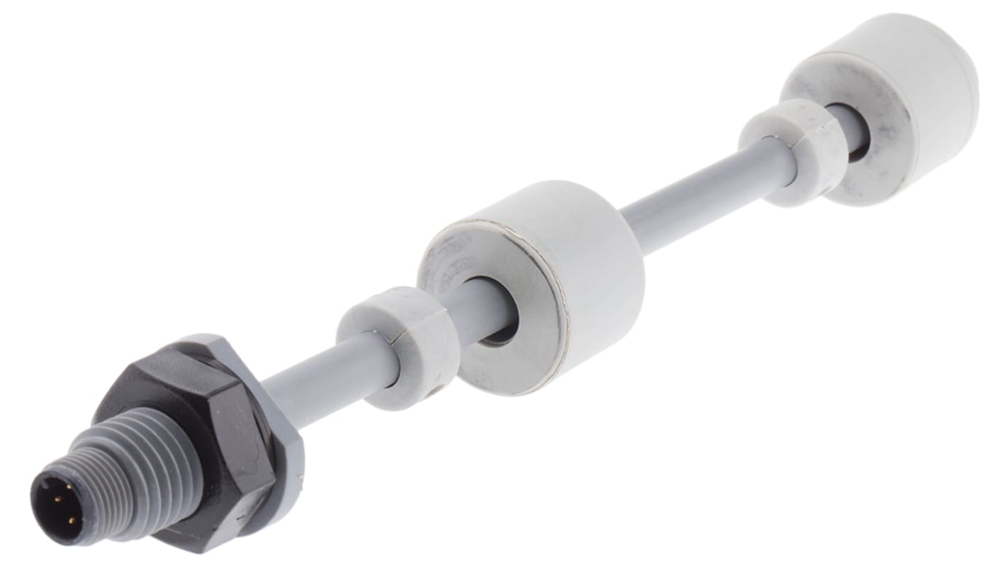 Sensata Cynergy3 PPS浮球开关, 垂直安装, 2 常开, 最大直流120V, 最高+85°C, RSF66P系列