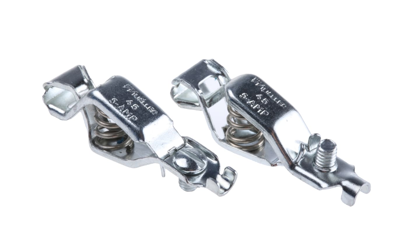 Mueller Electric Crocodile Clip, Zinc-Plated Steel Contact, 5A