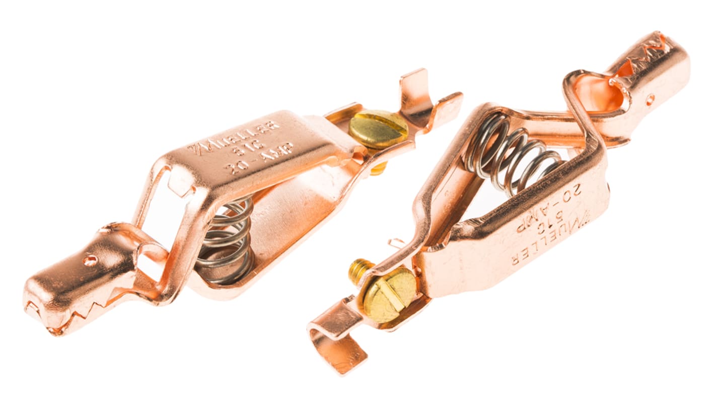 Krokosvorka, 20A, materiál kontaktu: Měď Mueller Electric
