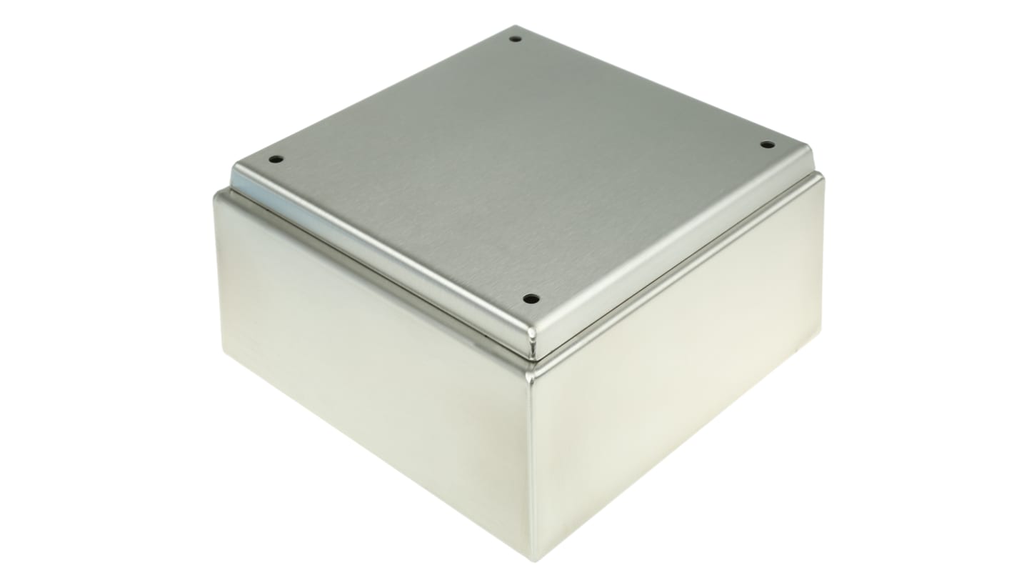 Scatola morsettiera con portello Opaco Rittal in Acciaio inox 200 x 200 x 120mm, col. RAL 5010, IP66, IPX9
