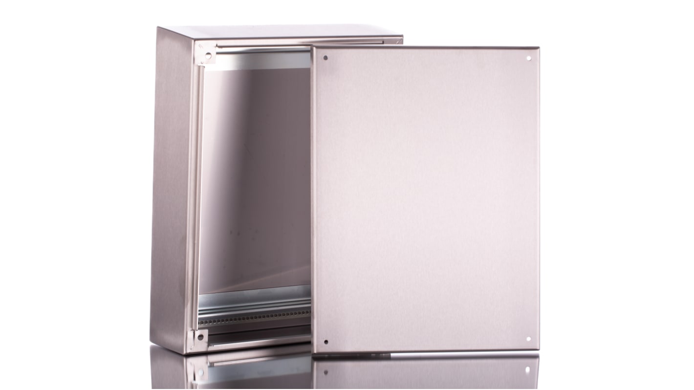 Rittal 食品工业接线盒, 不锈钢主体, RAL 5010, 快速释放锁, IP66，IPX9, 400 mm高x300 mm宽x120mm深, HD系列