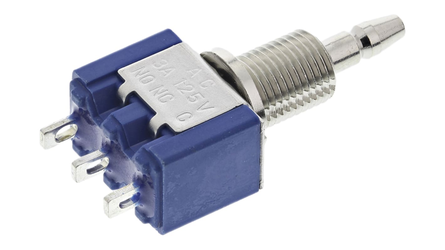 TE Connectivity Miniature Push Button Switch, Momentary, Panel Mount, 5.9mm Cutout, SPDT