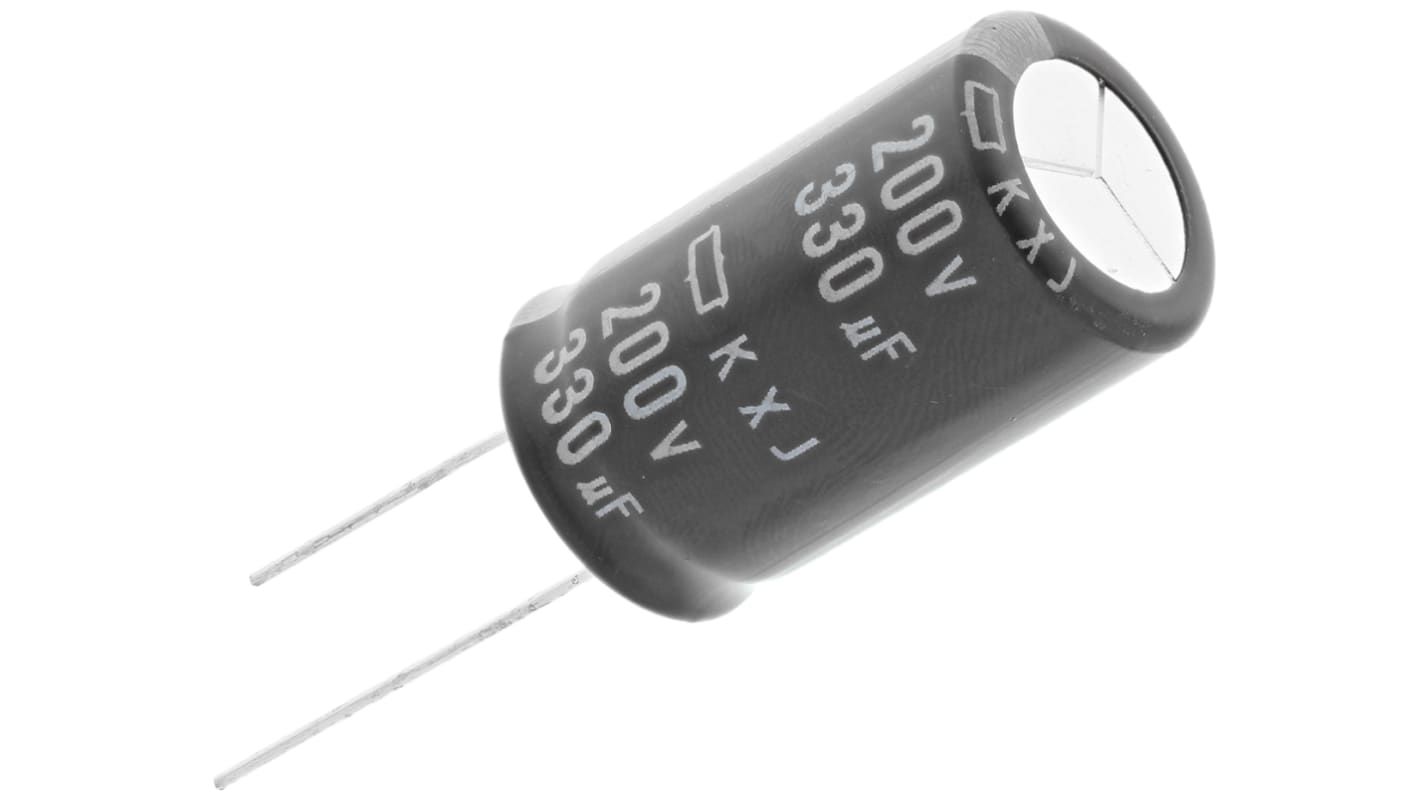 CHEMI-CON 330μF Aluminium Electrolytic Capacitor 200V dc, Radial, Through Hole - EKXJ201ELL331MMN3S