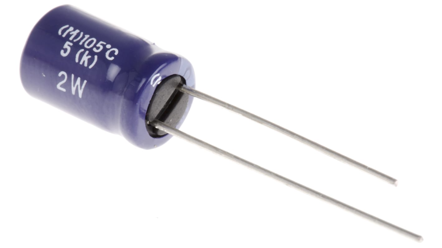 CHEMI-CON LXZ, THT Aluminium-Elektrolyt Kondensator 470μF ±20% / 10V dc, Ø 8mm x 12mm, bis 105°C