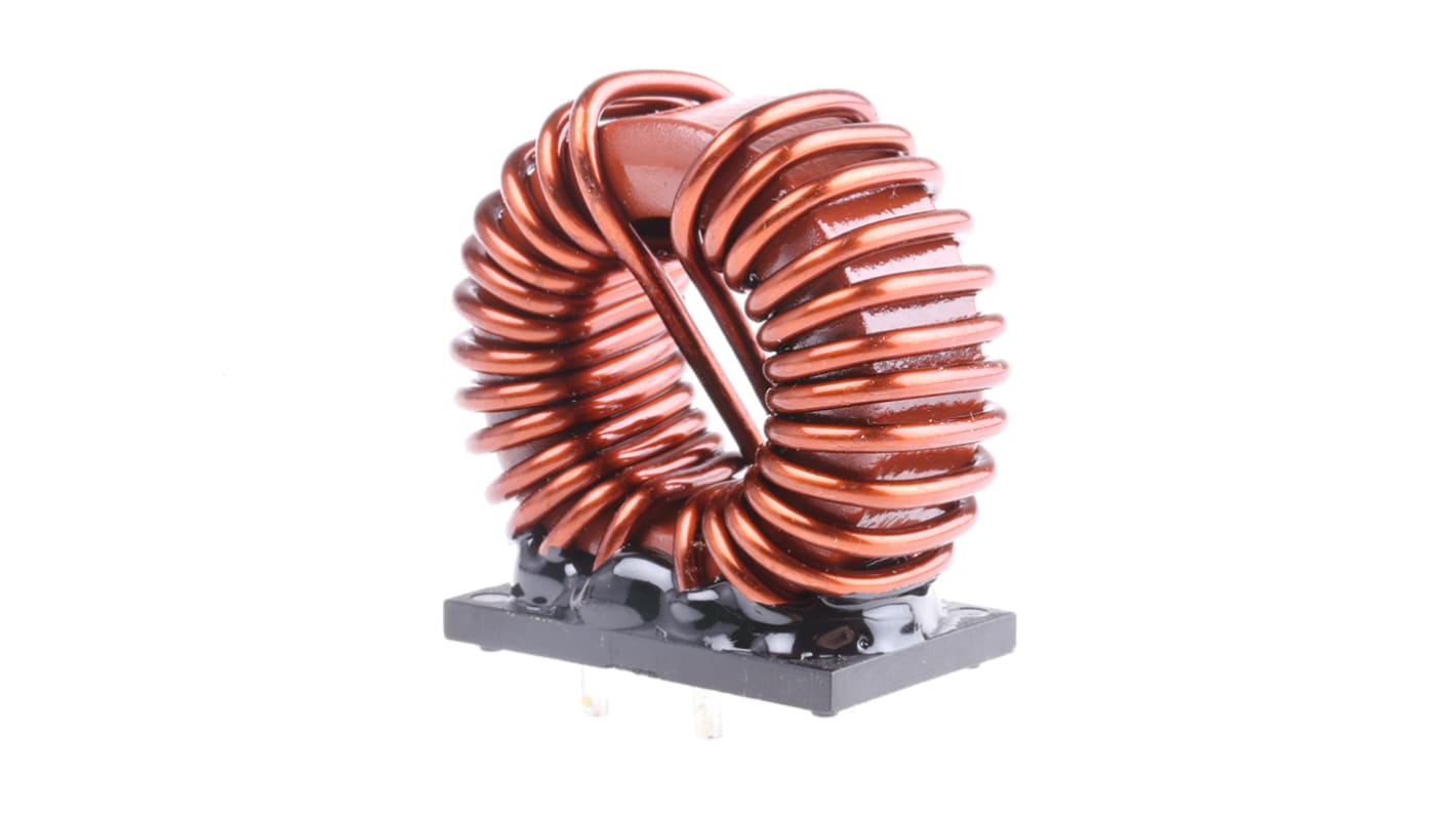 Wurth 1 mH ±30% Ferrite Common Mode Choke, Max SRF:100kHz, 25A Idc, 3.6mΩ Rdc 250 V ac, WE-CMB