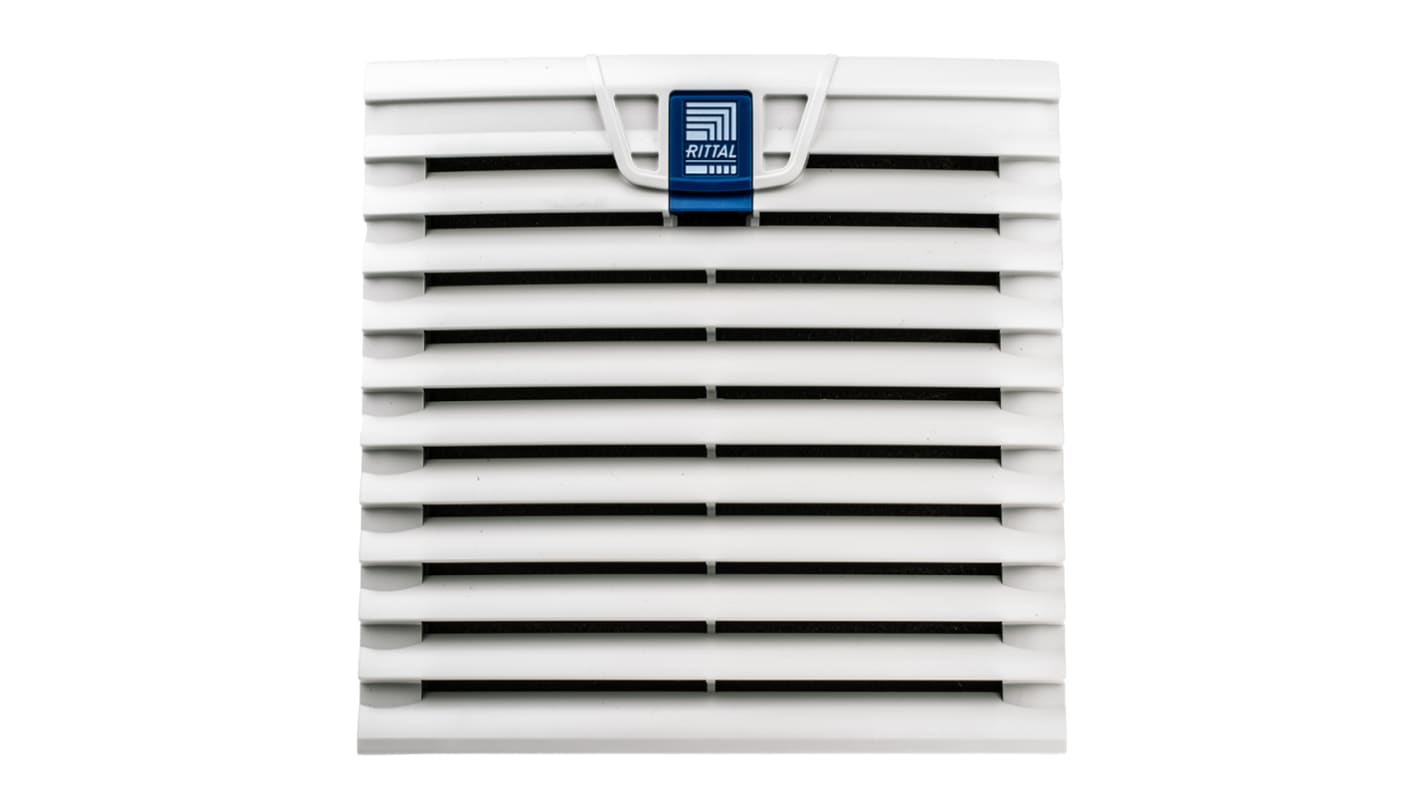 Rittal SK Series Filter Fan, 230 V ac, AC Operation, 100 m³/h, 108 m³/h, 87 m³/h, 93 m³/h Filtered, 105m³/h Unimpeded,