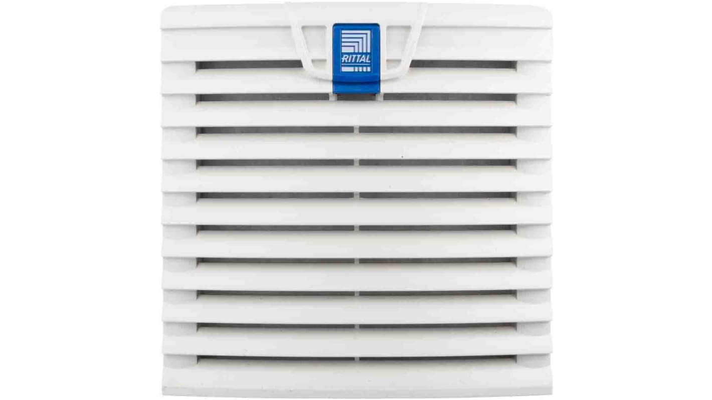Rittal SK Series Filter Fan, 24 V dc, dc Operation, 100m³/h Filtered, 105m³/h Unimpeded, IP54, 204 x 204mm
