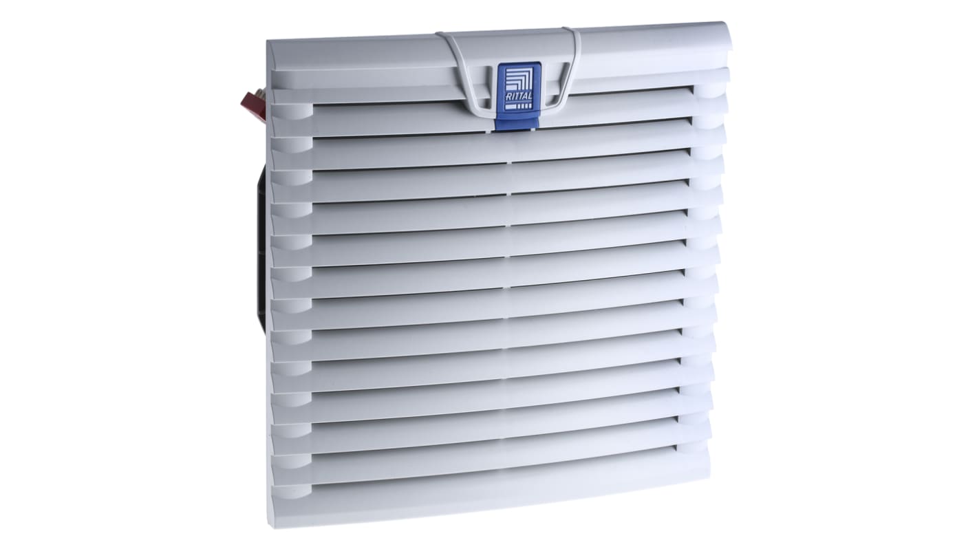 Rittal SK Series Filter Fan, 230 V ac, AC Operation, 121-165m³/h Filtered, 180m³/h Unimpeded, IP54, 255 x 255mm