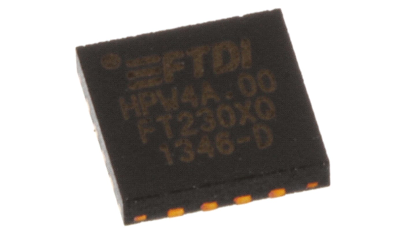 FTDI Chip UART RS232, RS422, RS485, SIE, UART 16-Pin QFN, FT230XQ-R