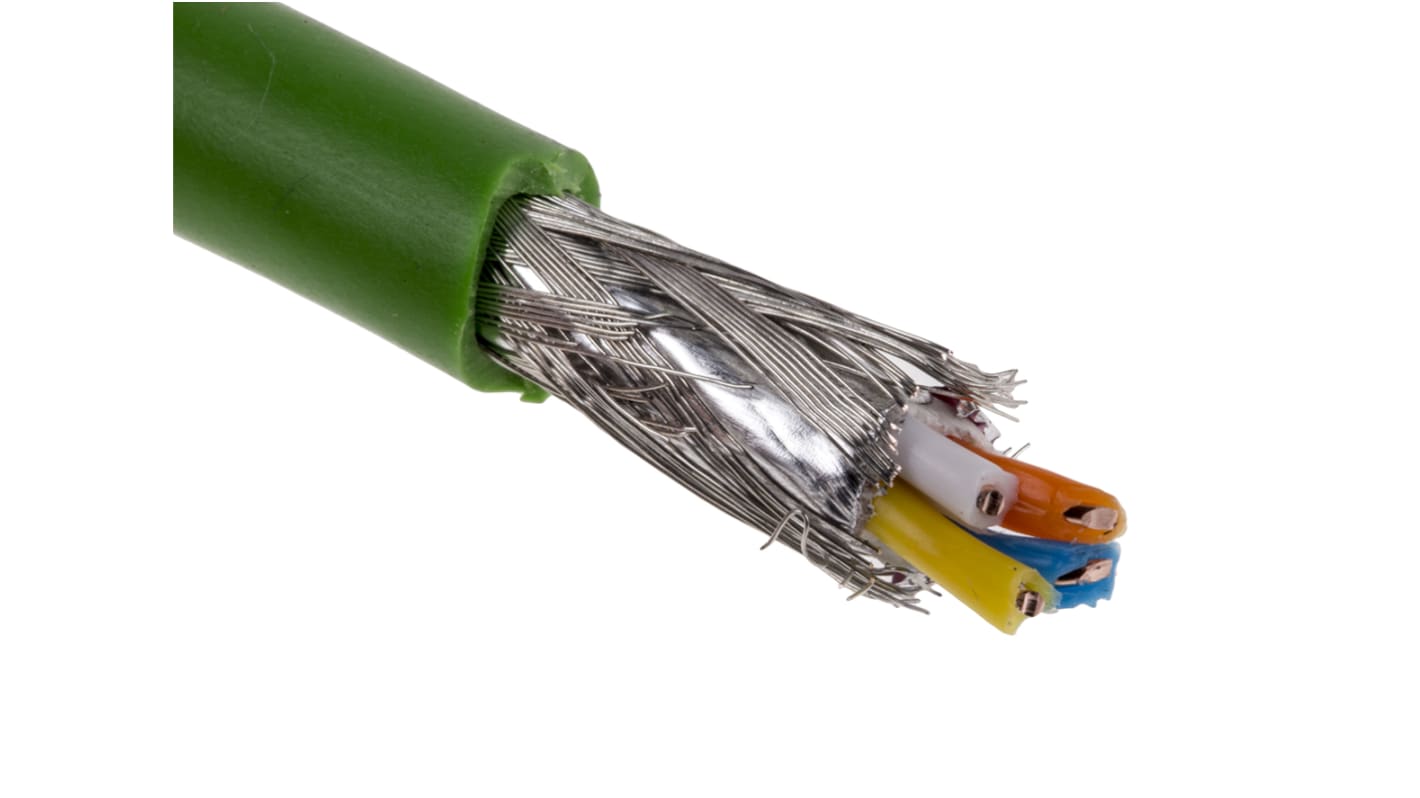 Siemens Ethernetkabel Cat.5e, 20m, Grün Verlegekabel SF/UTP, PVC