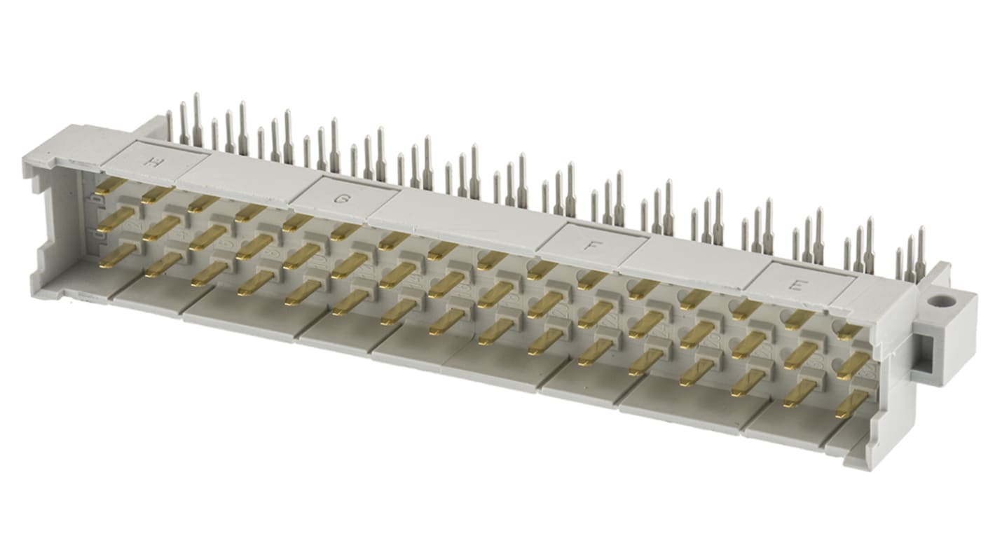 HARTING DIN 41612 48 Way 2.54mm Pitch, Right Angle Rectangular Connector, Plug