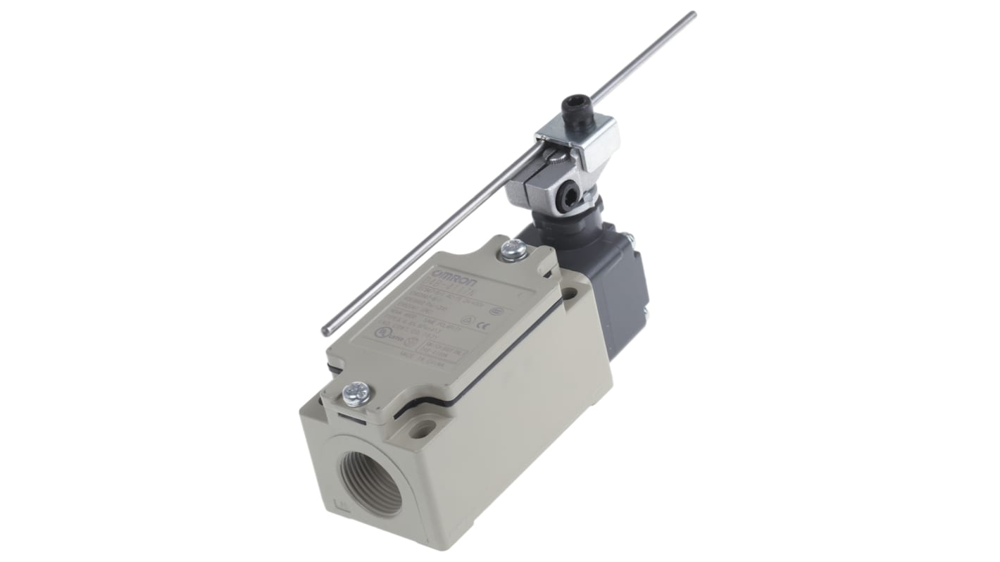 Omron D4B-N Series Rod Limit Switch, 1NC/1NO, DPST, Aluminium Housing