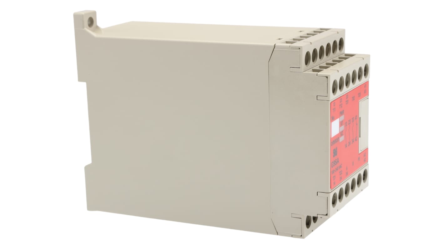 オムロン G9SA セーフティリレー, 緊急停止, 100 → 240V ac, 1安全接点