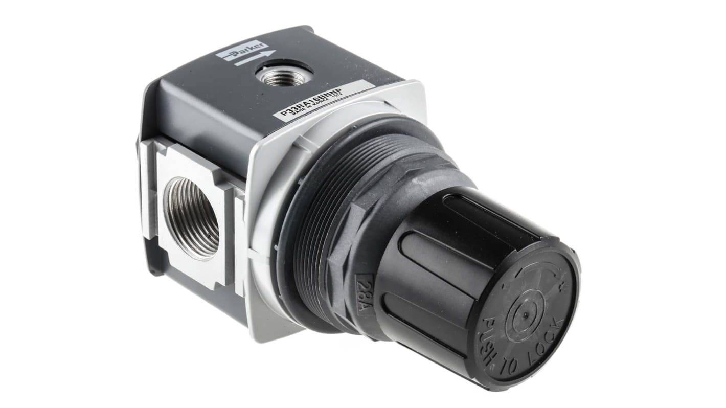 Parker G 3/4 Pneumatic Regulator - 0bar to 8bar, 3/4in, 20bar max. input