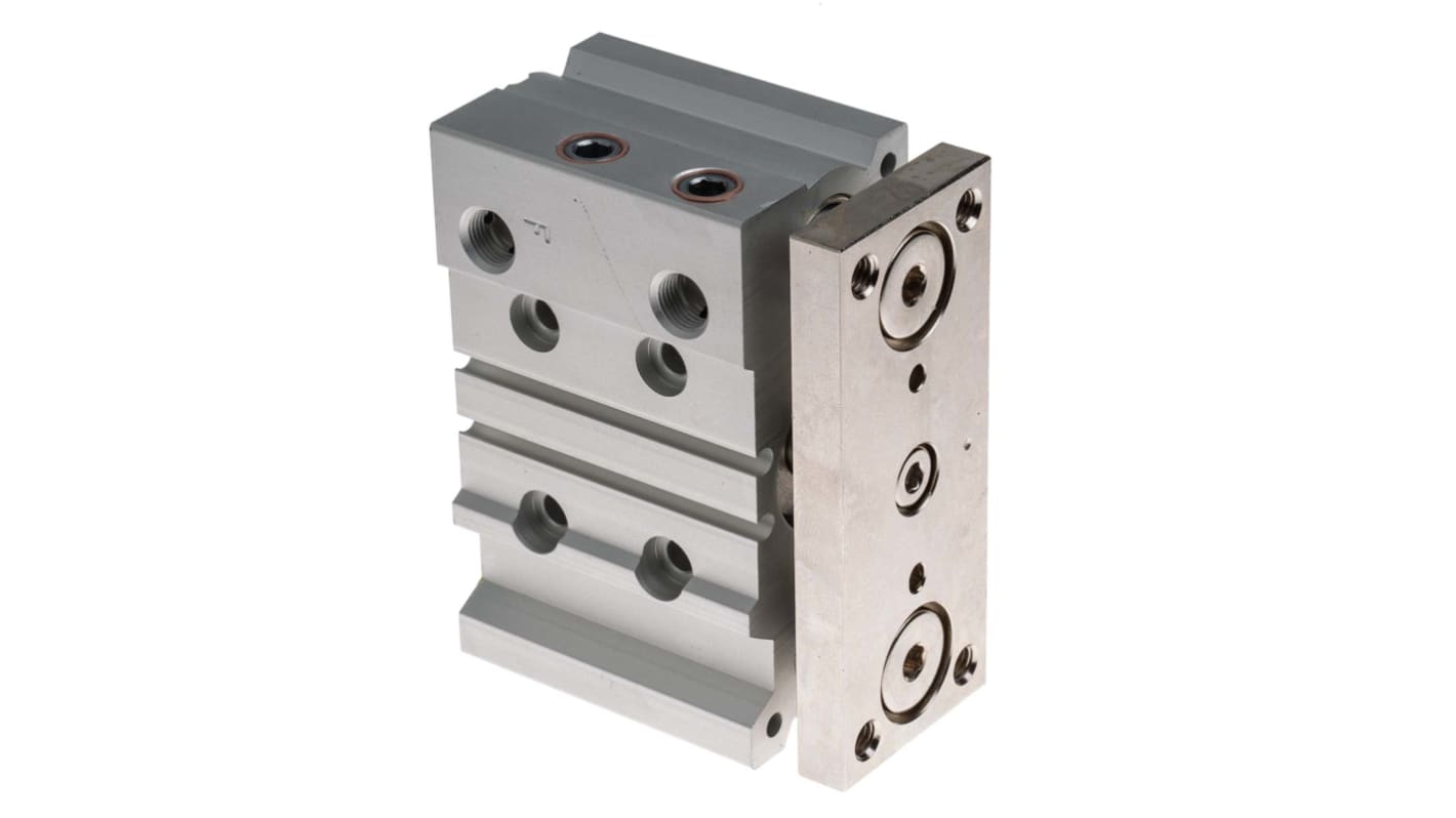 SMC Pneumatic Guided Cylinder - 25mm Bore, 20mm Stroke, MGP Series, Double Acting