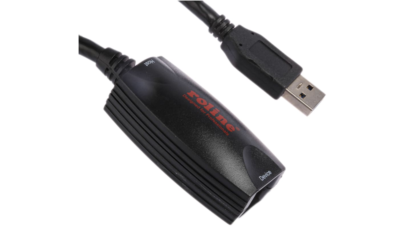 Roline USB 3.0, Male USB A to Female USB A, 5m