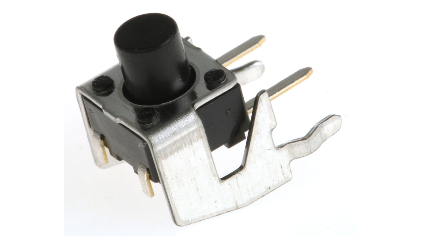 Alps Alpine Black Stem Tactile Switch, SPST 50 mA @ 12 V dc 5.85mm Surface Mount