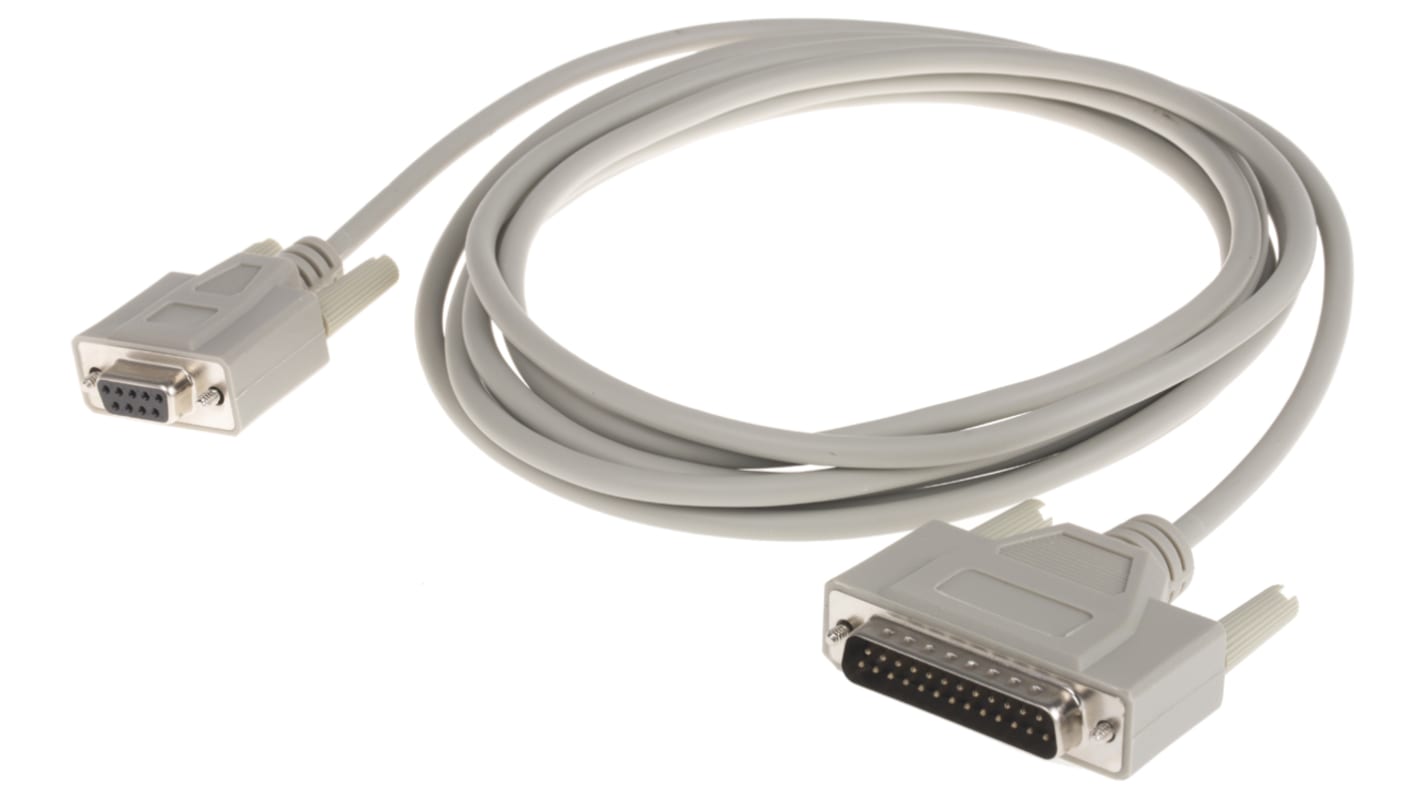 RS PRO Serial Cable Assembly, 3m PVC
