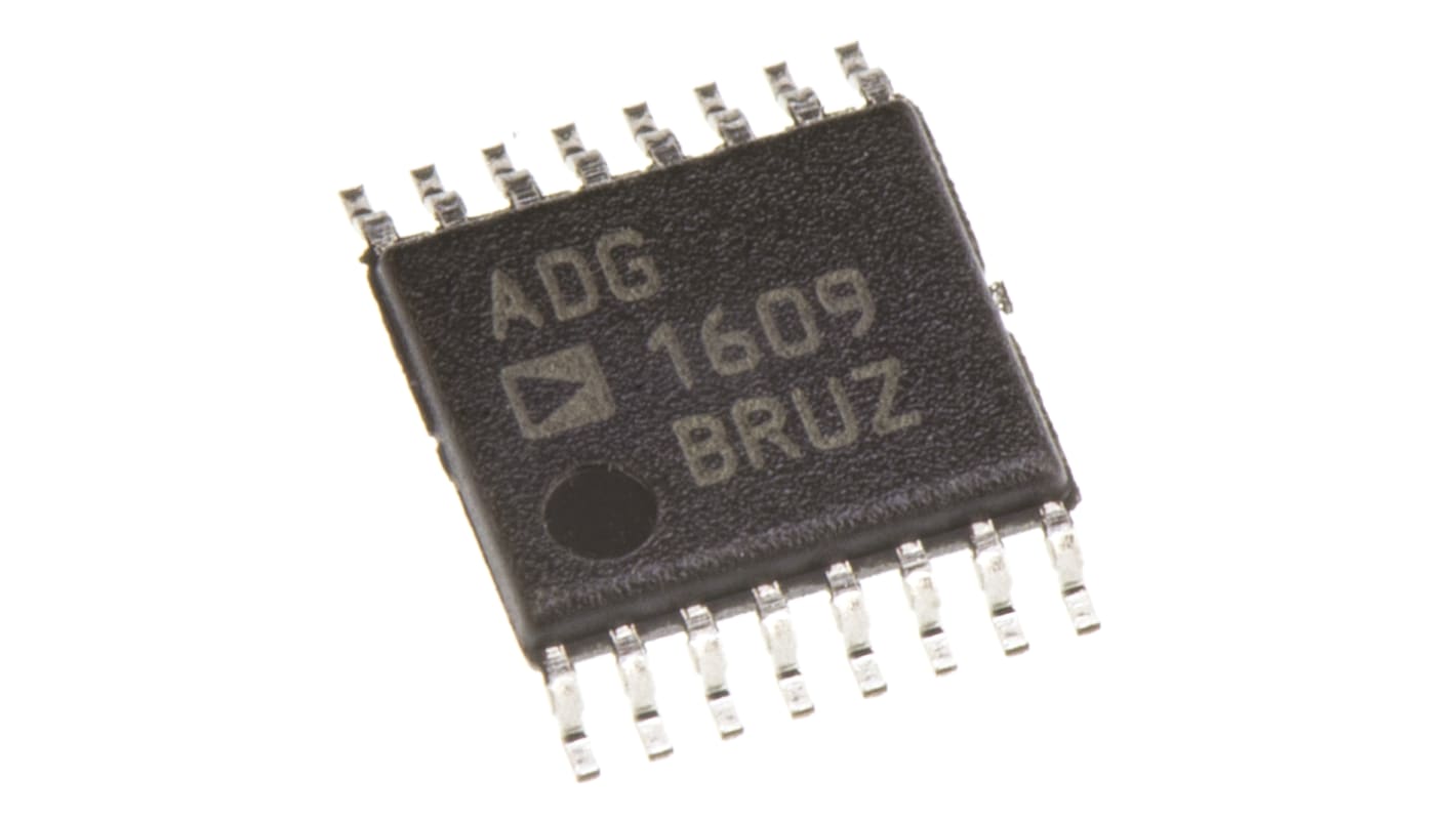 ADG1609BRUZ Analog Devices, Multiplexer Dual 4 x 2, 12 V, 16-Pin TSSOP