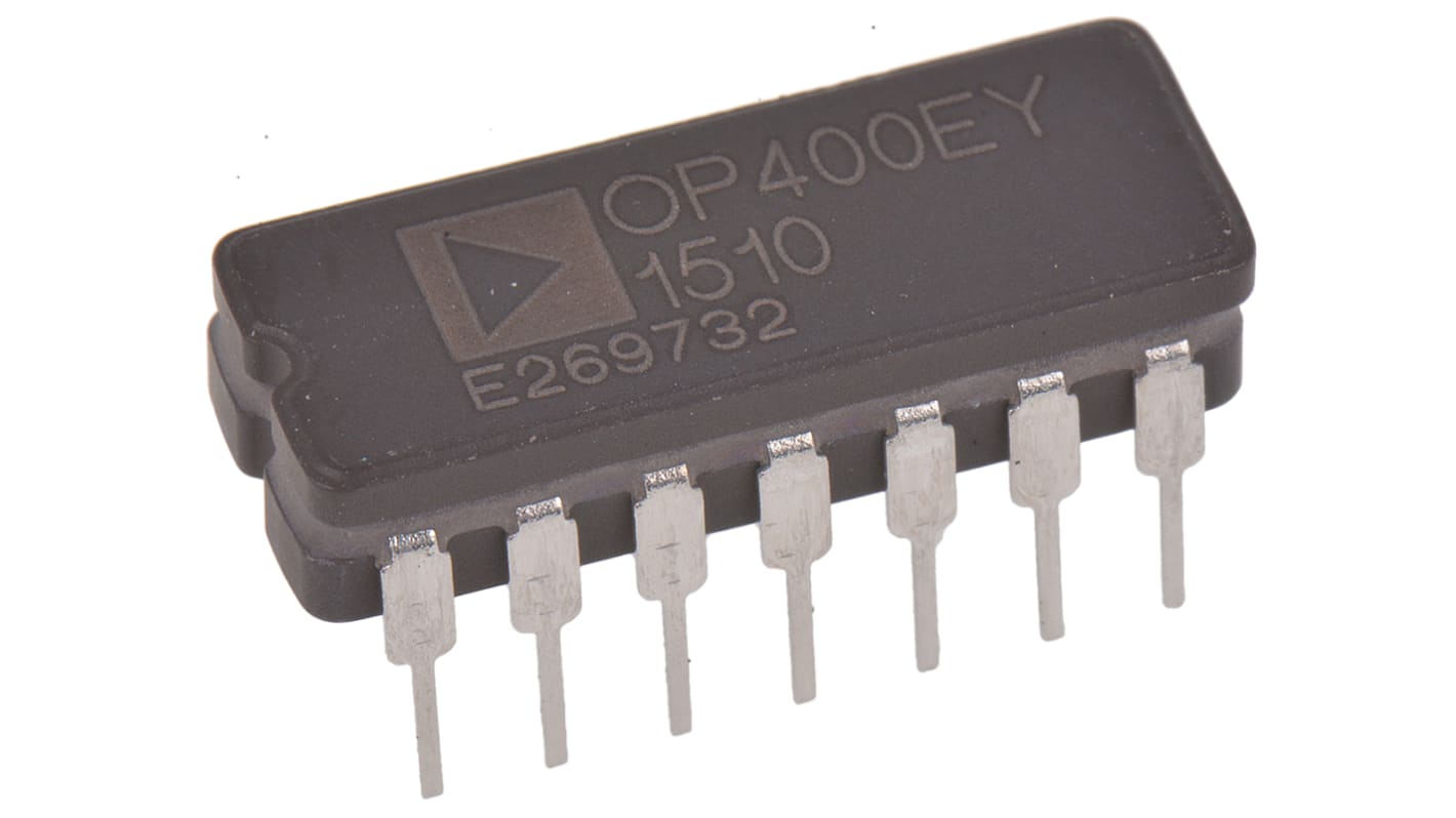 OP400EY Analog Devices, Low Power, Op Amp, 500kHz, 14-Pin CDIP