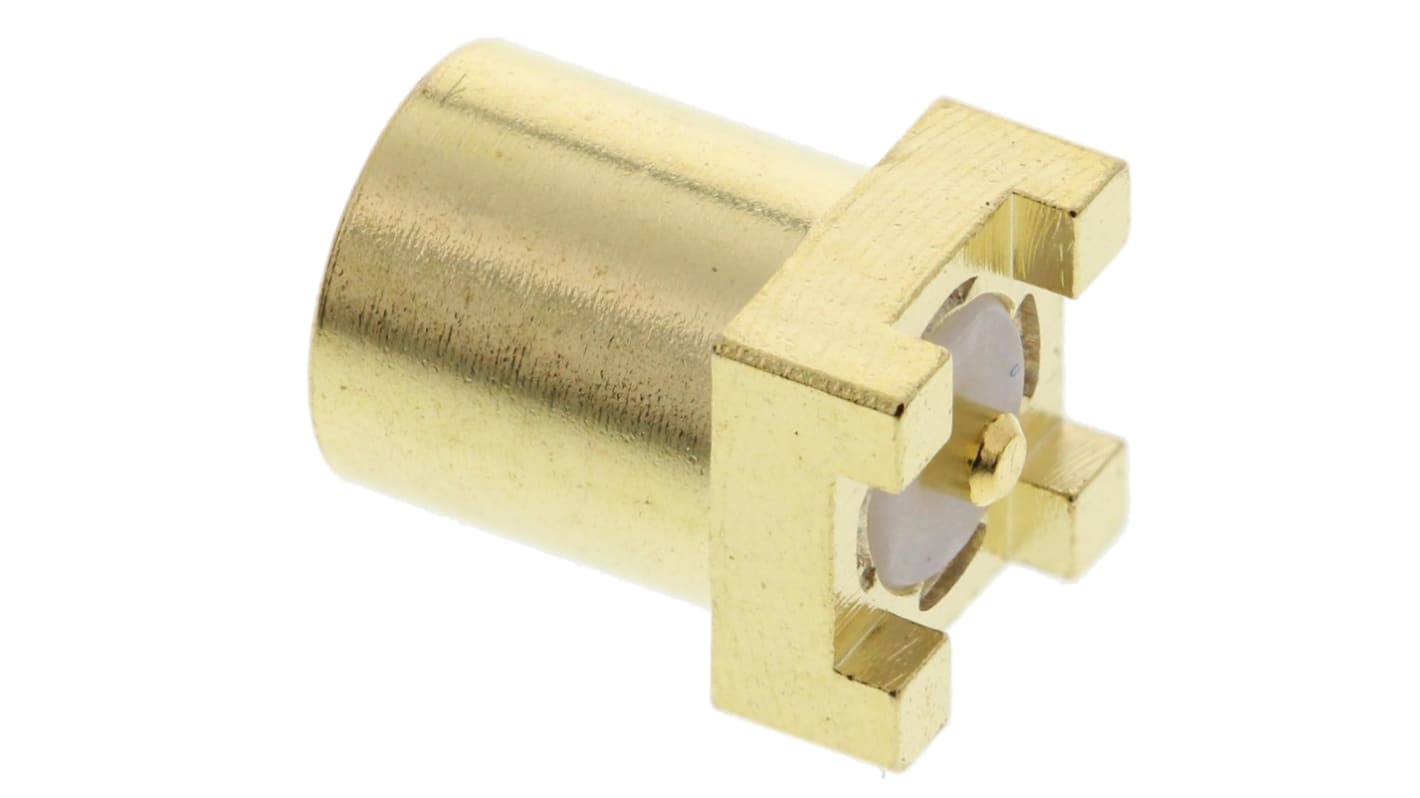 Molex MMCX Series, Jack Surface Mount MMCX Connector, 50Ω, Solder Termination, Straight Body