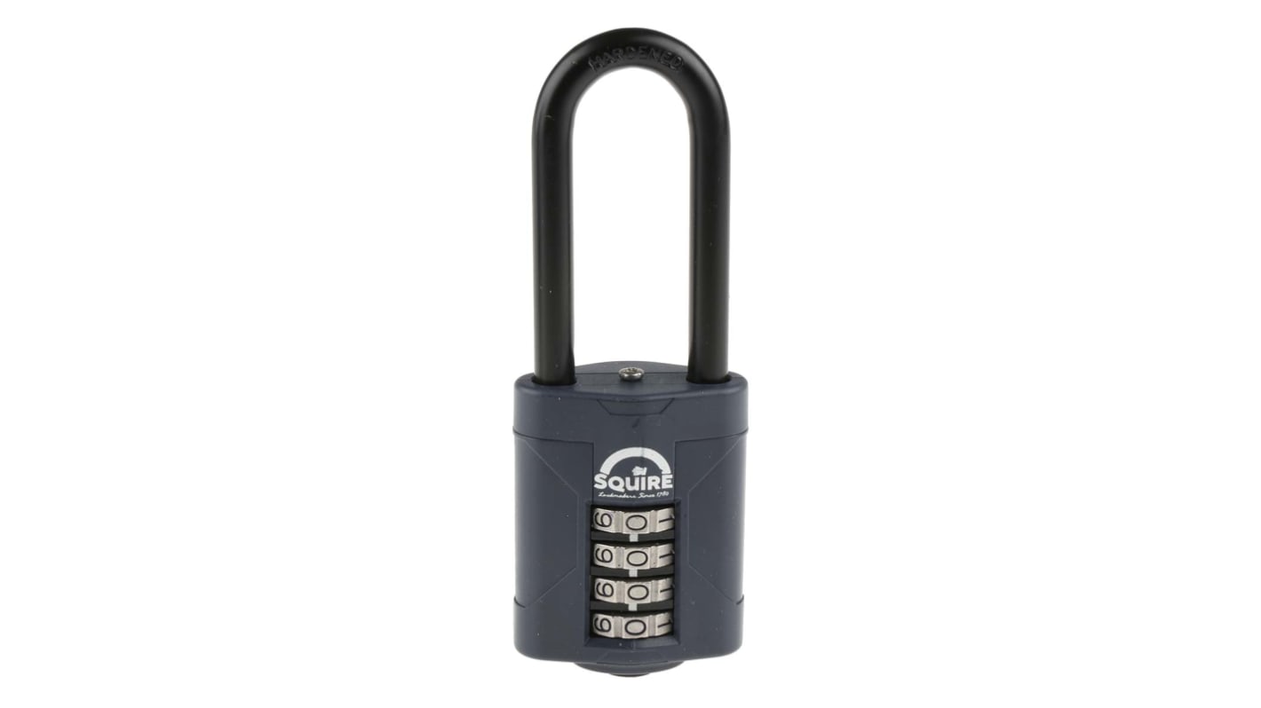 Squire Combination Weatherproof Die Cast Alloy Combination Padlock, 8mm Shackle, 50mm Body