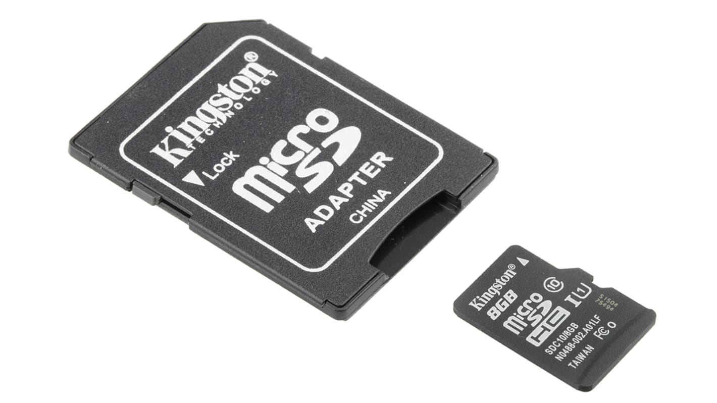 Scheda SD Kingston, 8 GB, Scheda MicroSDHC
