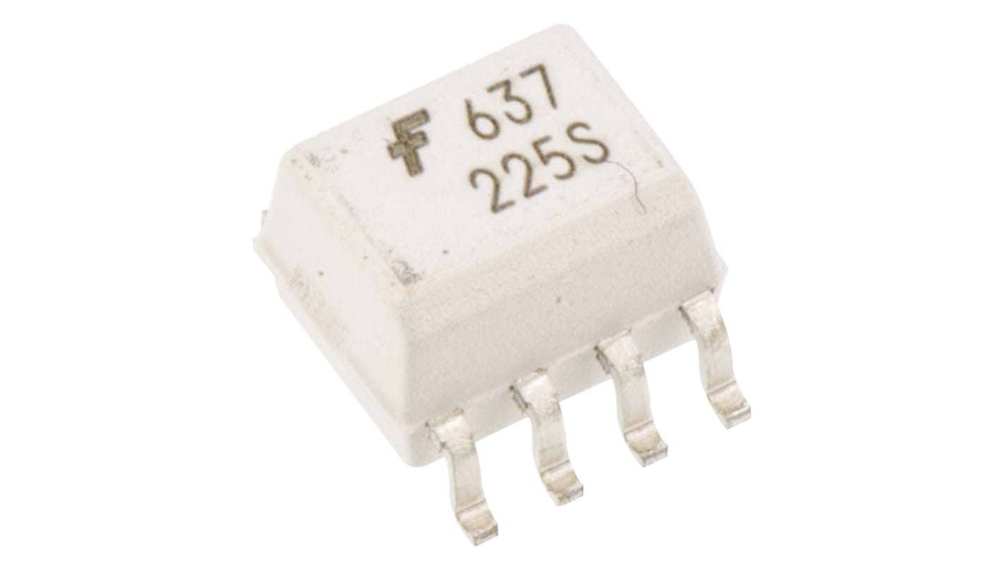 onsemi, HCPL0637 DC Input Logic Gate Output Dual Optocoupler, Surface Mount, 8-Pin SOIC