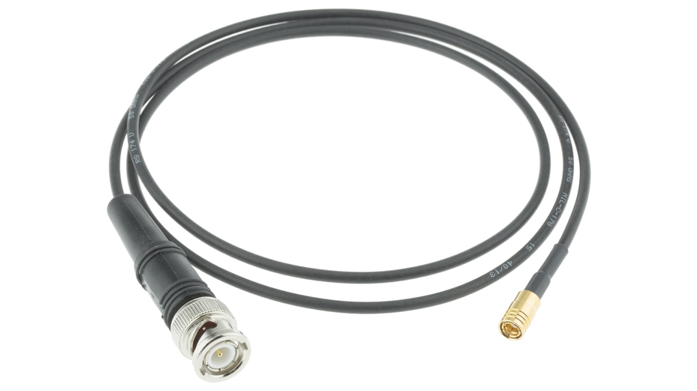 Atem Male BNC to Male SMB, 1m, RG174 Coaxial, Terminated50 Ω