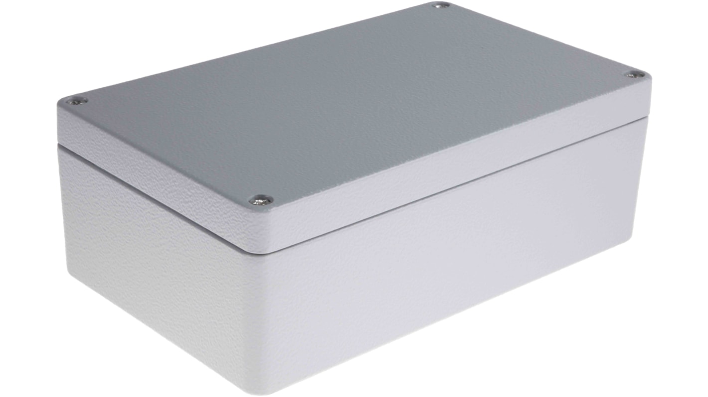 Contenitore RS PRO in Alluminio pressofuso 260 x 160 x 90mm, col. Grigio, IP66