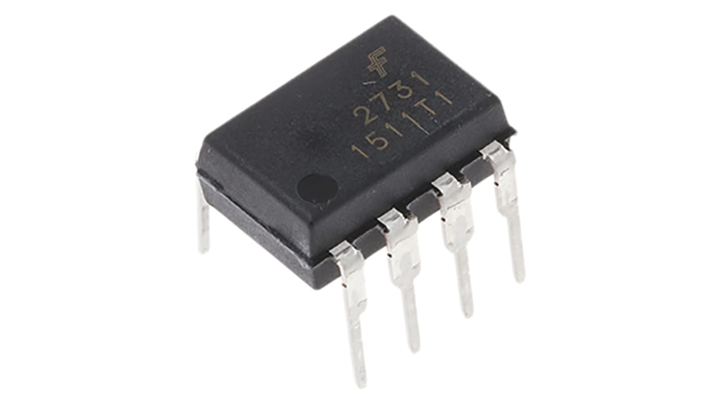 onsemi, HCPL2731 DC Input Transistor Output Dual Optocoupler, Through Hole, 8-Pin MDIP