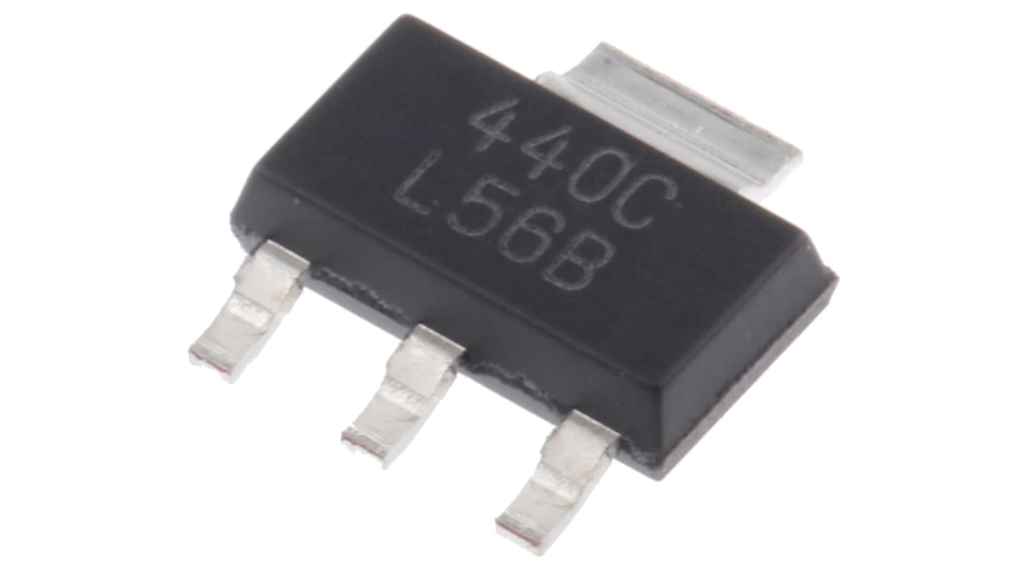 Texas Instruments LDO稳压芯片, 12 V输出, 1A最大输出, 单路输出, SOT-223, 3+Tab针, 贴片安装, -40 °C→+85 °C