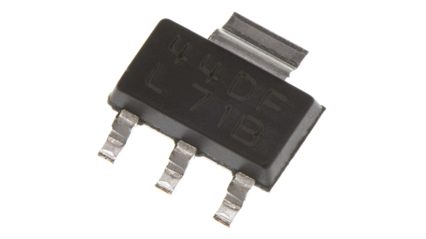 Texas Instruments LDO稳压芯片, 5 V输出, 400mA最大输出, 单路输出, SOT-223, 3+Tab针, 贴片安装, -40 °C→+85 °C, 5%精度