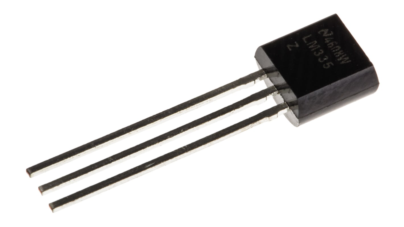 Sensor de temperatura LM335Z/NOPB, encapsulado TO-92 3 pines, interfaz Analógico