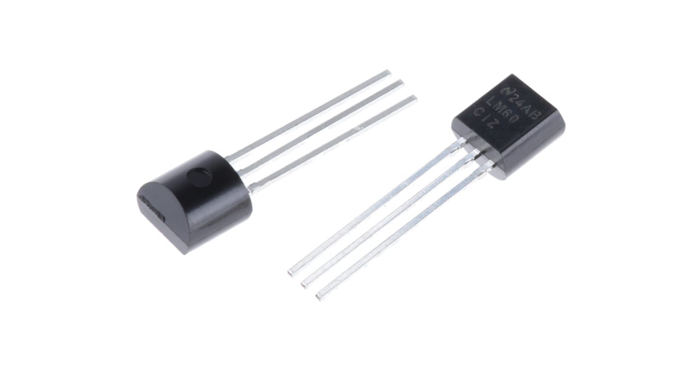 Texas Instruments Temperature Sensor, Voltage Output, Through Hole Mount, Analogue, ±4°C, 3 Pins